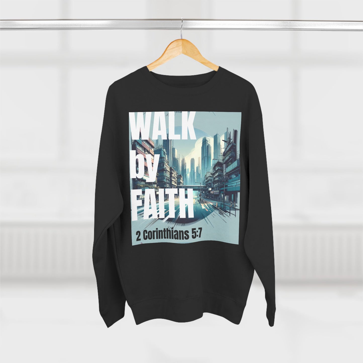 Walk by faith Crewneck Christian Sweatshirt