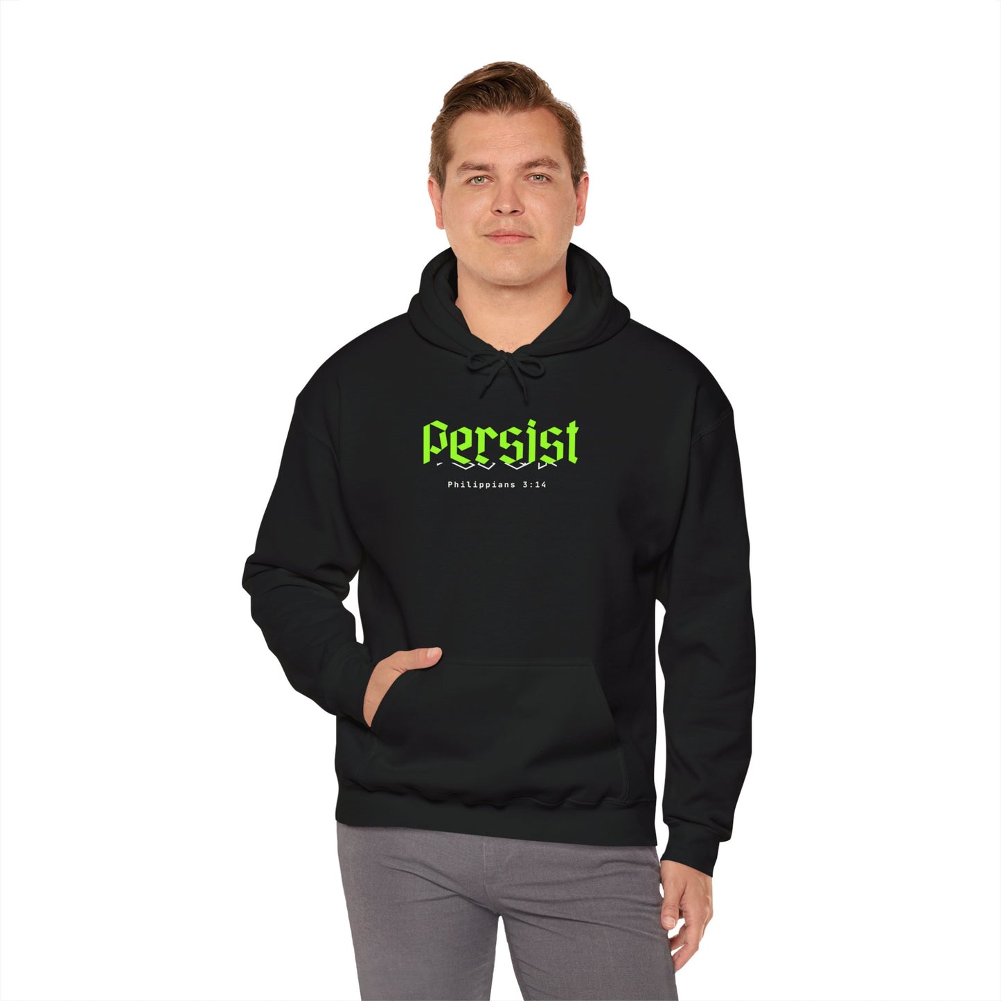 Persist | Philippians 3:14 Heavy Blend™ Hooded Sweatshirt