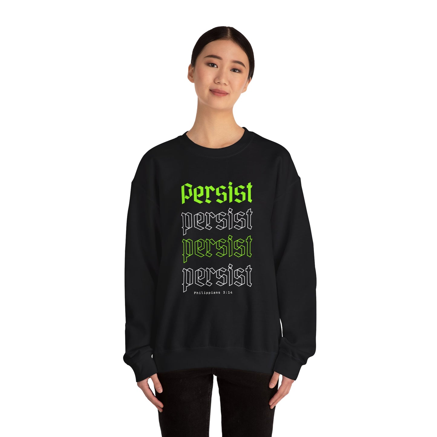 Persist | Philippians 3:14 Heavy Blend™ Crewneck Sweatshirt