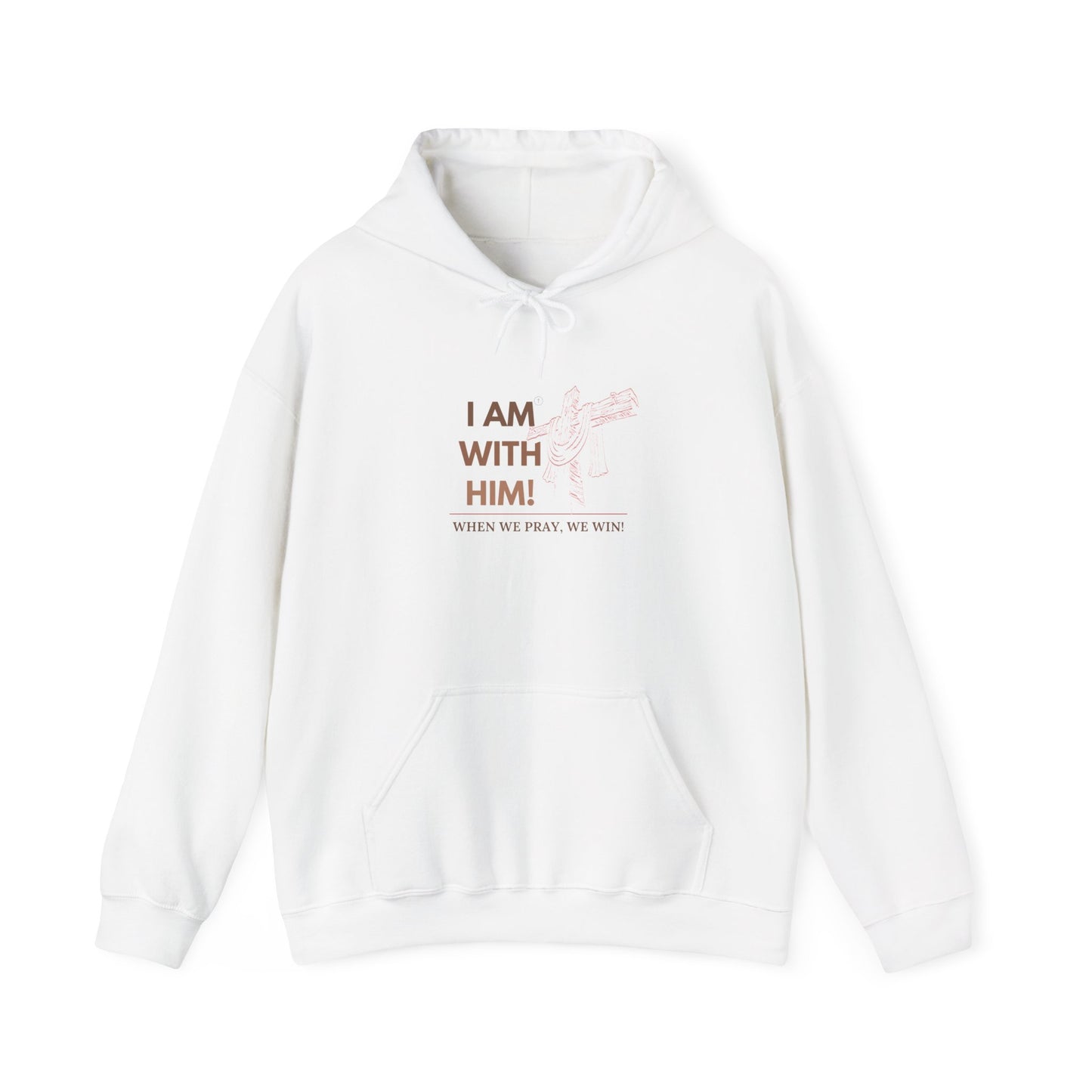 I AM WITH HIM Heavy Blend™ Hooded Sweatshirt