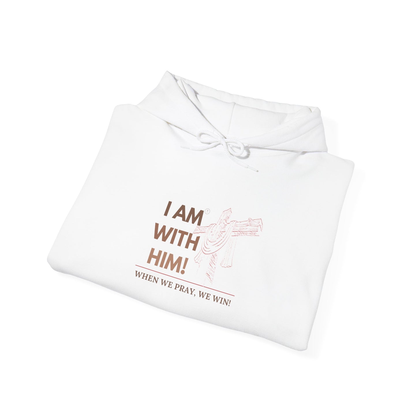 I AM WITH HIM Heavy Blend™ Hooded Sweatshirt