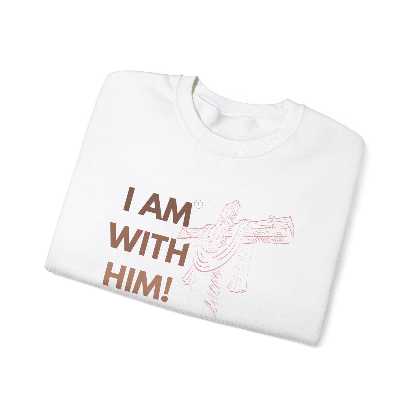 I AM WITH HIM Heavy Blend™ Crewneck Sweatshirt