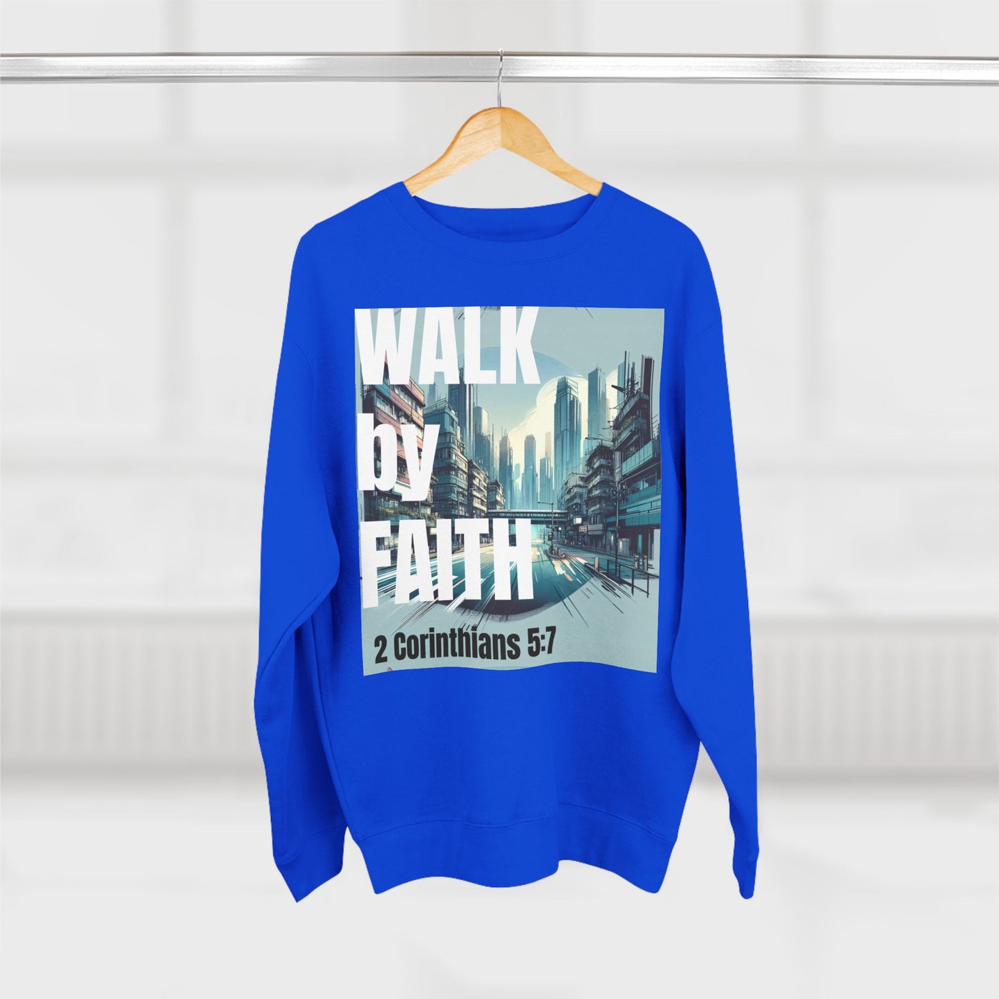 Walk by faith Crewneck Christian Sweatshirt