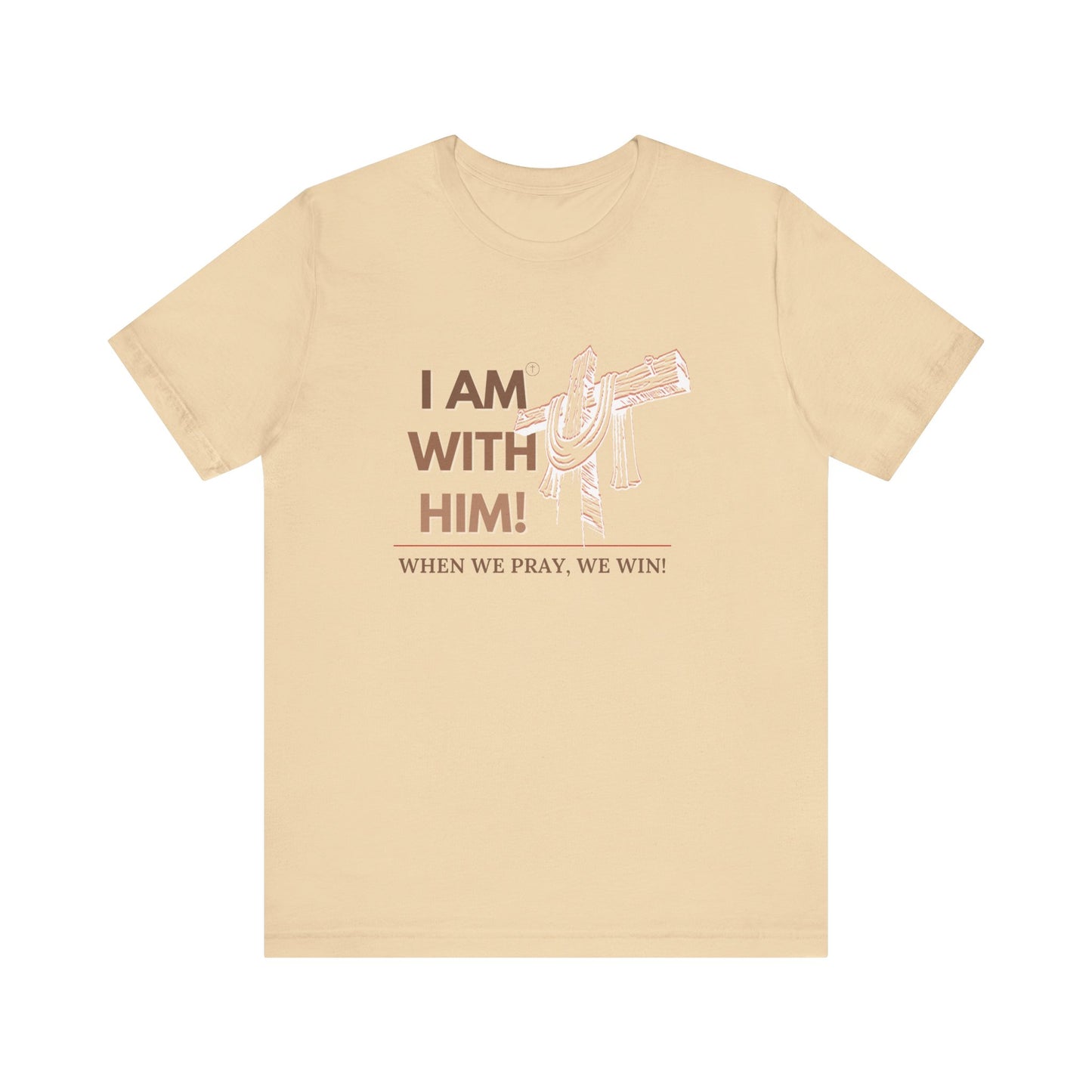 I AM WITH HIM Jersey Short Sleeve Tee