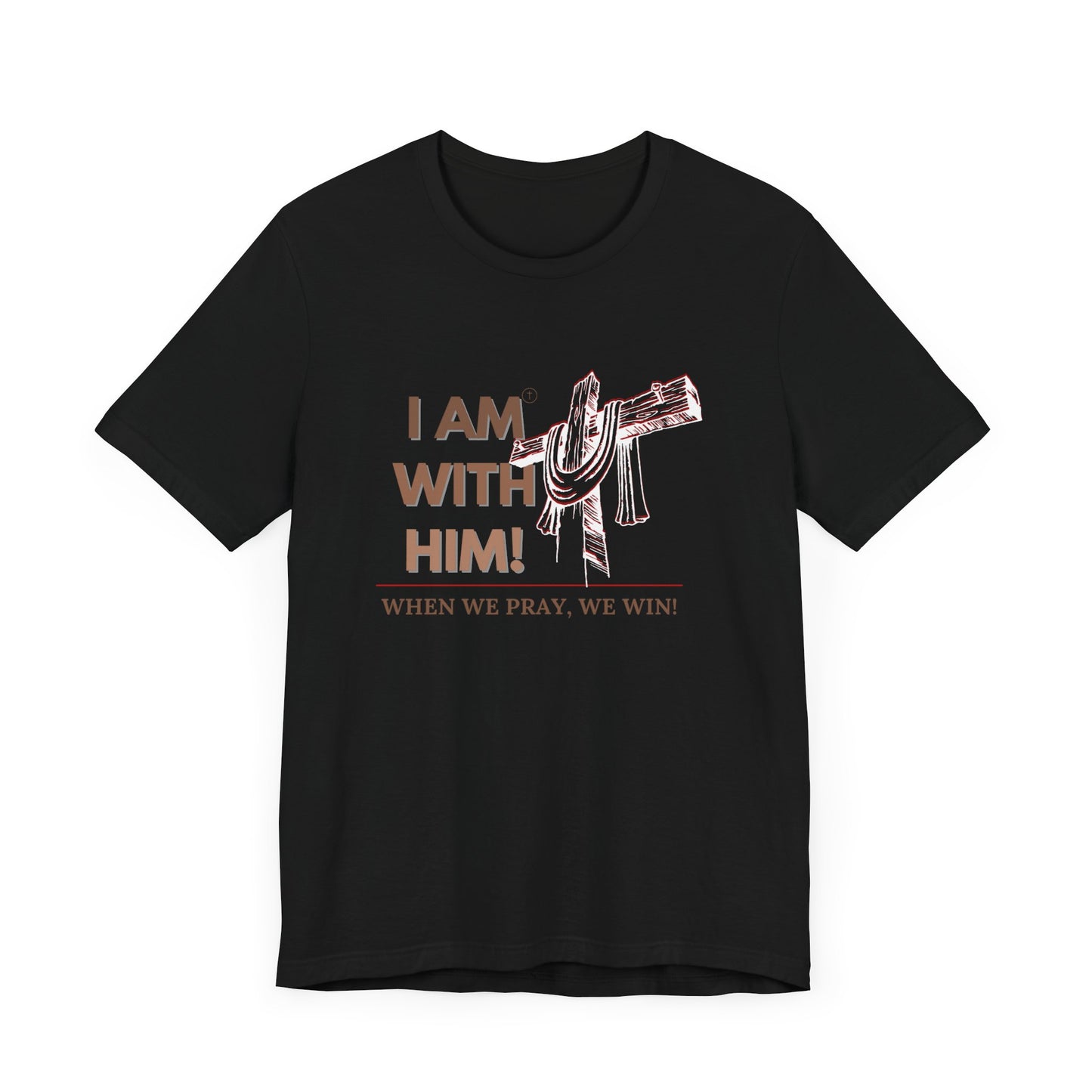 I AM WITH HIM Jersey Short Sleeve Tee