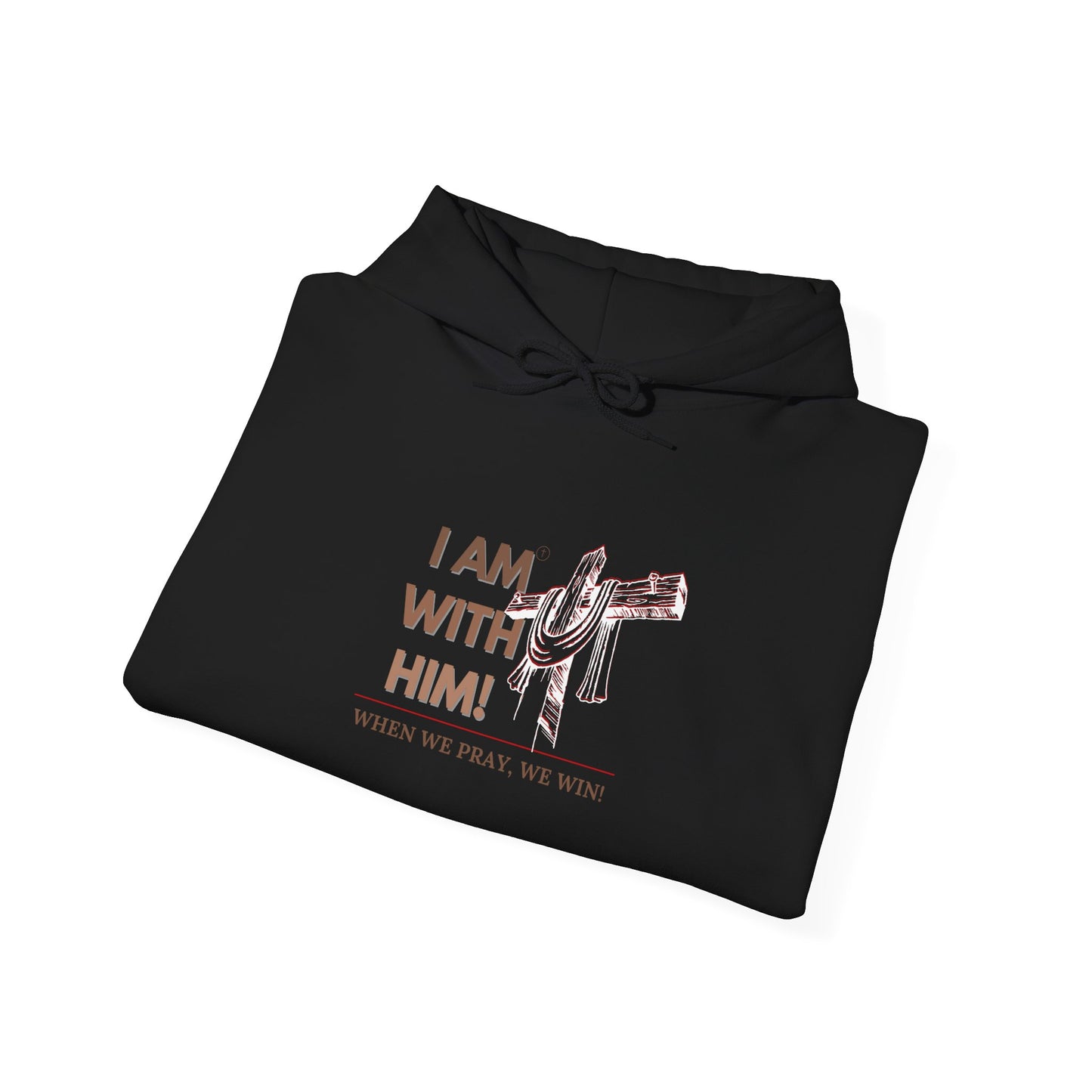 I AM WITH HIM Heavy Blend™ Hooded Sweatshirt